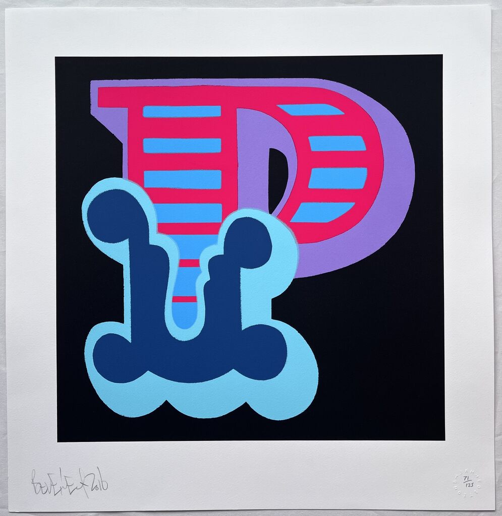 Letter P (Blue)